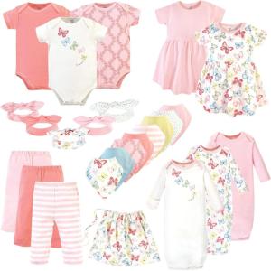 imageTouched by Nature Unisex Baby Organic Cotton Layette Set and GiftsetButterflies