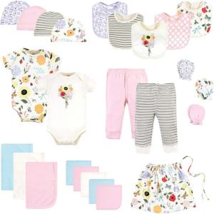 imageTouched by Nature Unisex Baby Organic Cotton Layette Set and GiftsetFlutter Garden