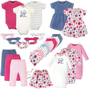 imageTouched by Nature Unisex Baby Organic Cotton Layette Set and GiftsetGarden Floral
