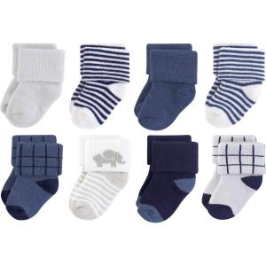 imageTouched by Nature Unisex Baby Organic Cotton SocksBlue Elephant