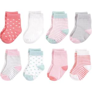 imageTouched by Nature Unisex Baby Organic Cotton SocksCoral Mint
