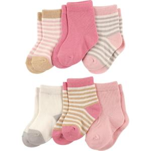 imageTouched by Nature Unisex Baby Organic Cotton SocksGirl Stripes