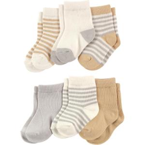 imageTouched by Nature Unisex Baby Organic Cotton SocksNeutral Stripes