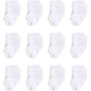 imageTouched by Nature Unisex Baby Organic Cotton SocksWhite Terry