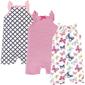 imageTouched by Nature babyboys Organic Cotton RompersBright Butterflies