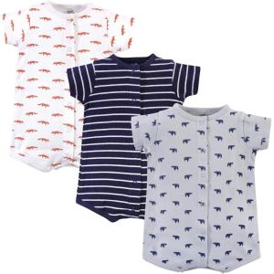 imageTouched by Nature babyboys Organic Cotton RompersGeometric Bear