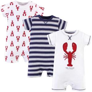 imageTouched by Nature babyboys Organic Cotton RompersLobster