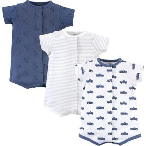 imageTouched by Nature babyboys Organic Cotton RompersTruck