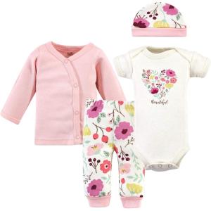 imageTouched by Nature babygirls Organic Cotton Preemie Layette SetBotanical
