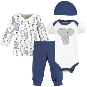 imageTouched by Nature babygirls Organic Cotton Preemie Layette SetElephant