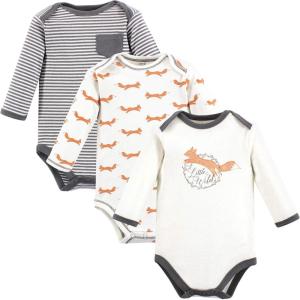 imageTouched by Nature unisexbaby Organic Cotton Longsleeve BodysuitsFox
