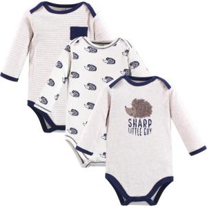 imageTouched by Nature unisexbaby Organic Cotton Longsleeve BodysuitsHedgehog