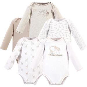 imageTouched by Nature unisexbaby Organic Cotton Longsleeve BodysuitsLittle Giraffe