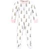 imageTouched by Nature Unisex Baby Organic Cotton Sleep and PlayPink Camping Animals