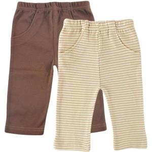 imageTouched by Nature Baby Girls Organic Cotton PantsBrown