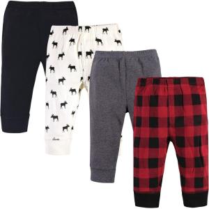 imageTouched by Nature Baby Girls Organic Cotton PantsBuffalo Plaid Moose