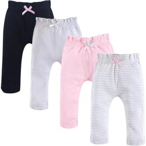 imageTouched by Nature Baby Girls Organic Cotton PantsGray Pink
