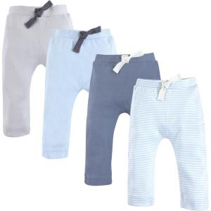imageTouched by Nature Baby Girls Organic Cotton PantsLt Blue Gray