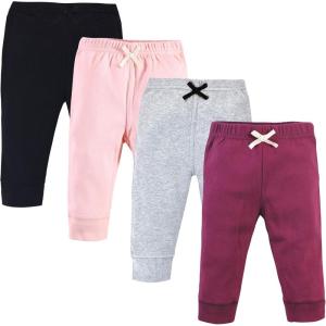 imageTouched by Nature Baby Girls Organic Cotton PantsPink Burgundy