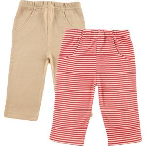 imageTouched by Nature Baby Girls Organic Cotton PantsRed