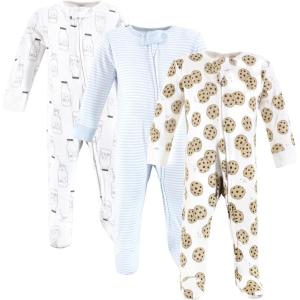 imageTouched by Nature Unisex Baby Organic Cotton Sleep and PlayCookies and Milk