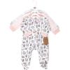 imageTouched by Nature Baby Girls Organic Cotton Sleep and PlayGirl Endangered Safari