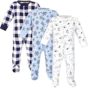 imageTouched by Nature Baby Girls Organic Cotton Sleep and PlayArctic