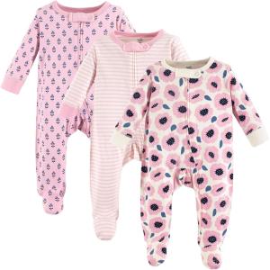 imageTouched by Nature Baby Girls Organic Cotton Sleep and PlayBlossoms