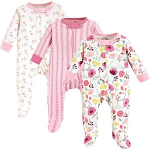 imageTouched by Nature Baby Girls Organic Cotton Sleep and PlayBotanical
