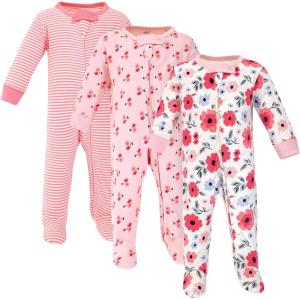 imageTouched by Nature Baby Girls Organic Cotton Sleep and PlayCoral Garden