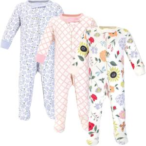 imageTouched by Nature Baby Girls Organic Cotton Sleep and PlayFlutter Garden