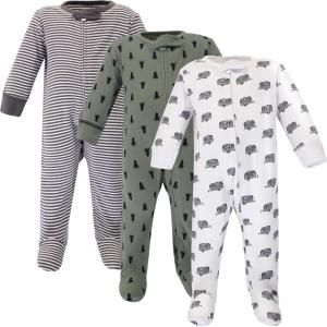 imageTouched by Nature Baby Girls Organic Cotton Sleep and PlayHappy Camper
