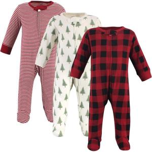 imageTouched by Nature Baby Girls Organic Cotton Sleep and PlayTree Plaid