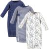 imageTouched by Nature Baby Organic Cotton Zipper GownsElephant Side Zipper