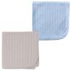 imageTouched by Nature Organic Cotton Swaddle Blanket 2PackBlueGray