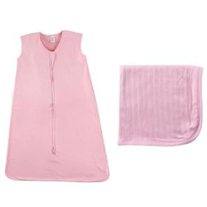 imageOrganic Cotton Wearable Sleeping Bag ampamp Organic Cotton Swaddle BlanketPink