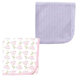imageTouched by Nature Organic Cotton Swaddle Blanket 2PackLavenderFlowers