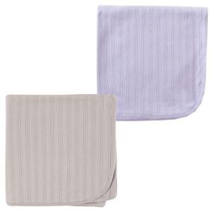imageTouched by Nature Organic Cotton Swaddle Blanket 2PackLavenderGray