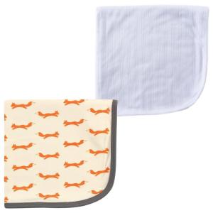 imageTouched by Nature Organic Cotton Swaddle Blanket 2PackWhiteFox