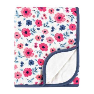 imageTouched by Nature Unisex Baby Organic Cotton Muslin Tranquility Blanket Garden Floral One SizeGarden Floral