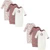 imageTouched by Nature Baby Girls Organic Cotton Gowns MultipackBerry Branch 6piece