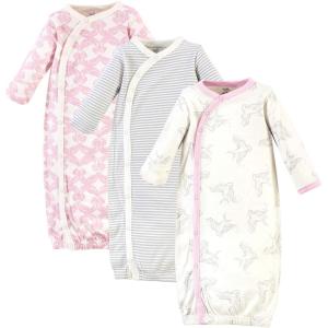imageTouched by Nature Baby Girls Organic Cotton Kimono GownsBird