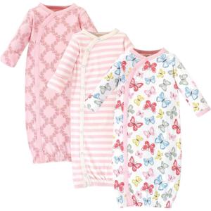 imageTouched by Nature Baby Girls Organic Cotton Kimono GownsButterflies