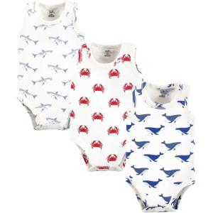 imageTouched by Nature Unisex Baby Organic Cotton Sleeveless Bodysuits Mystic Sea Creatures 912 Months