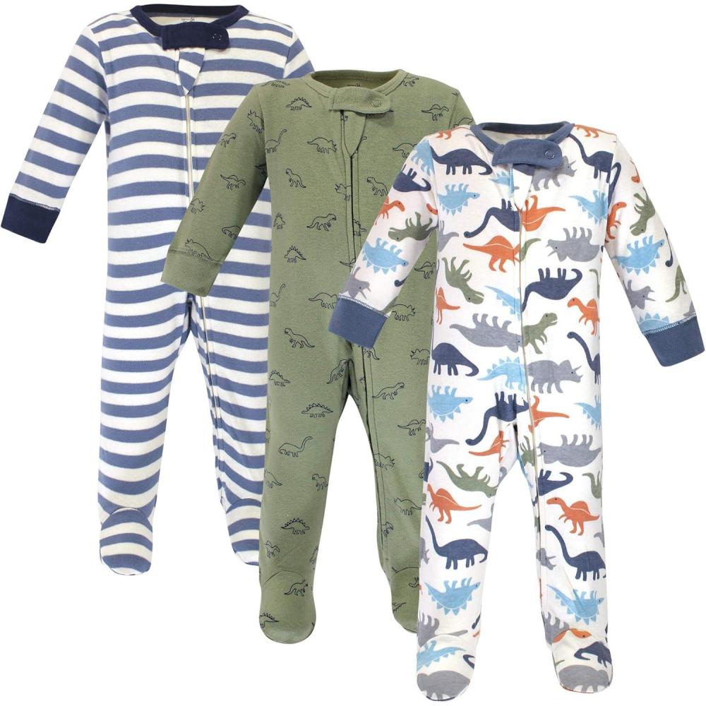 imageTouched by Nature Unisex Baby Organic Cotton Sleep and PlayDinosaurs