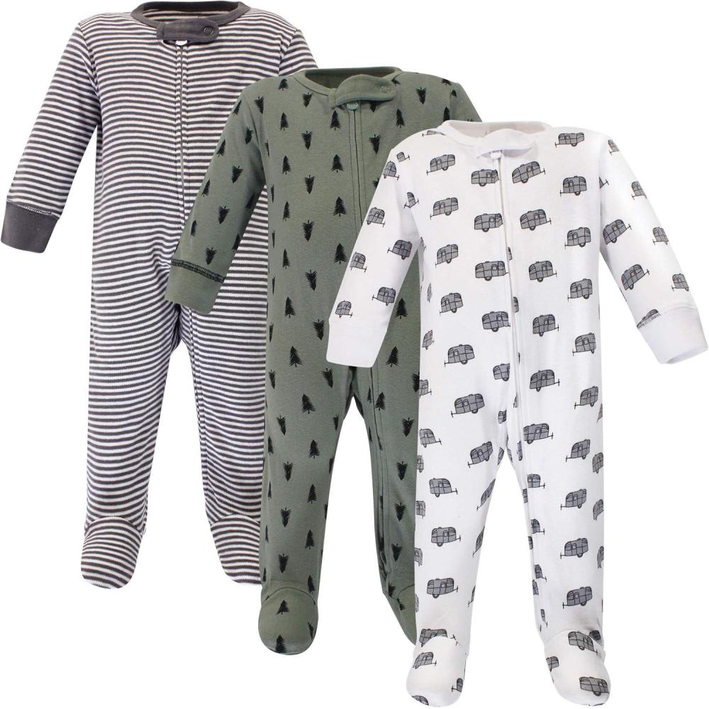 imageTouched by Nature Unisex Baby Organic Cotton Sleep and PlayHappy Camper