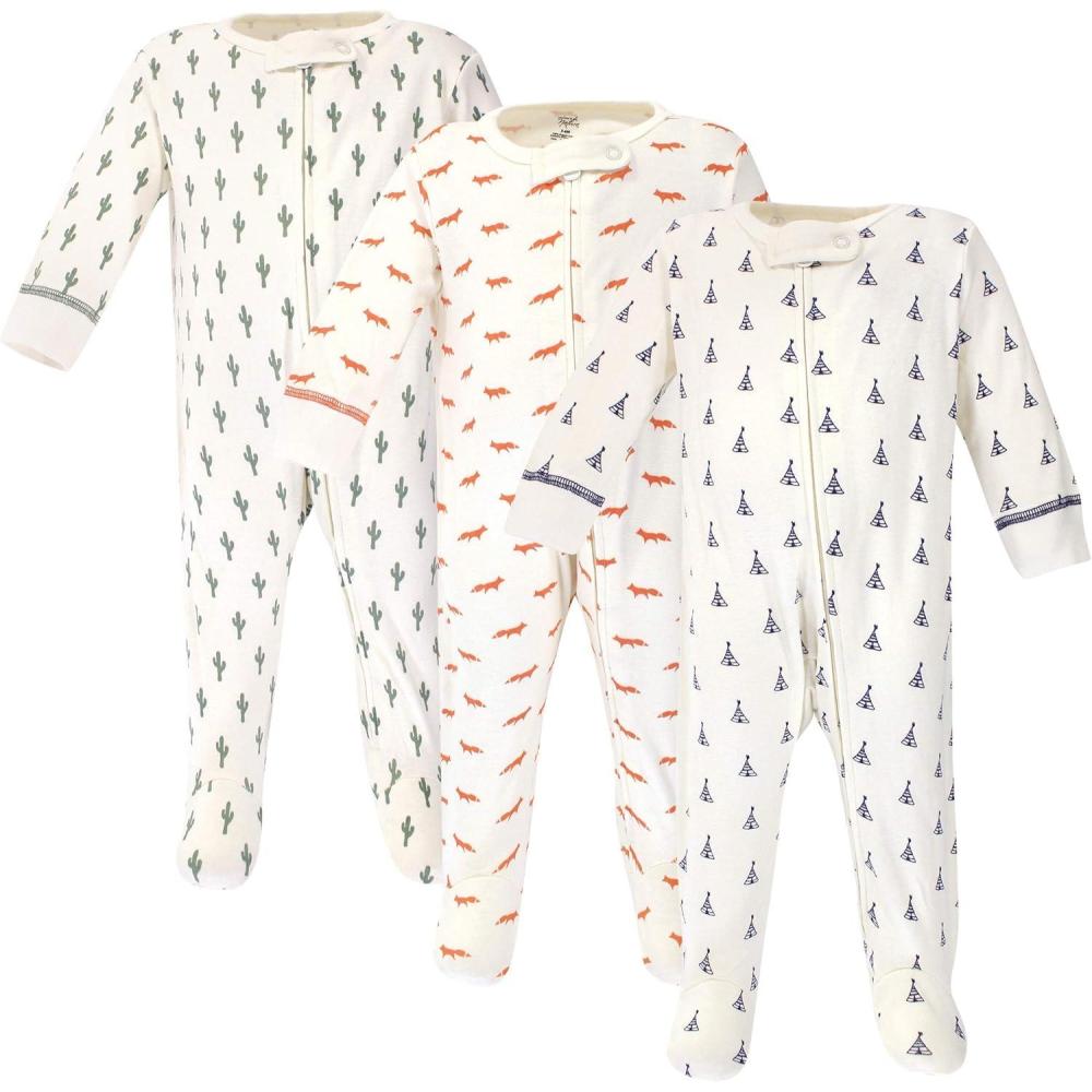 imageTouched by Nature Unisex Baby Organic Cotton Sleep and PlayPrints Tribal