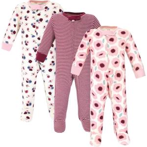 imageTouched by Nature Unisex Baby Organic Cotton Sleep and PlayBlush Blossom