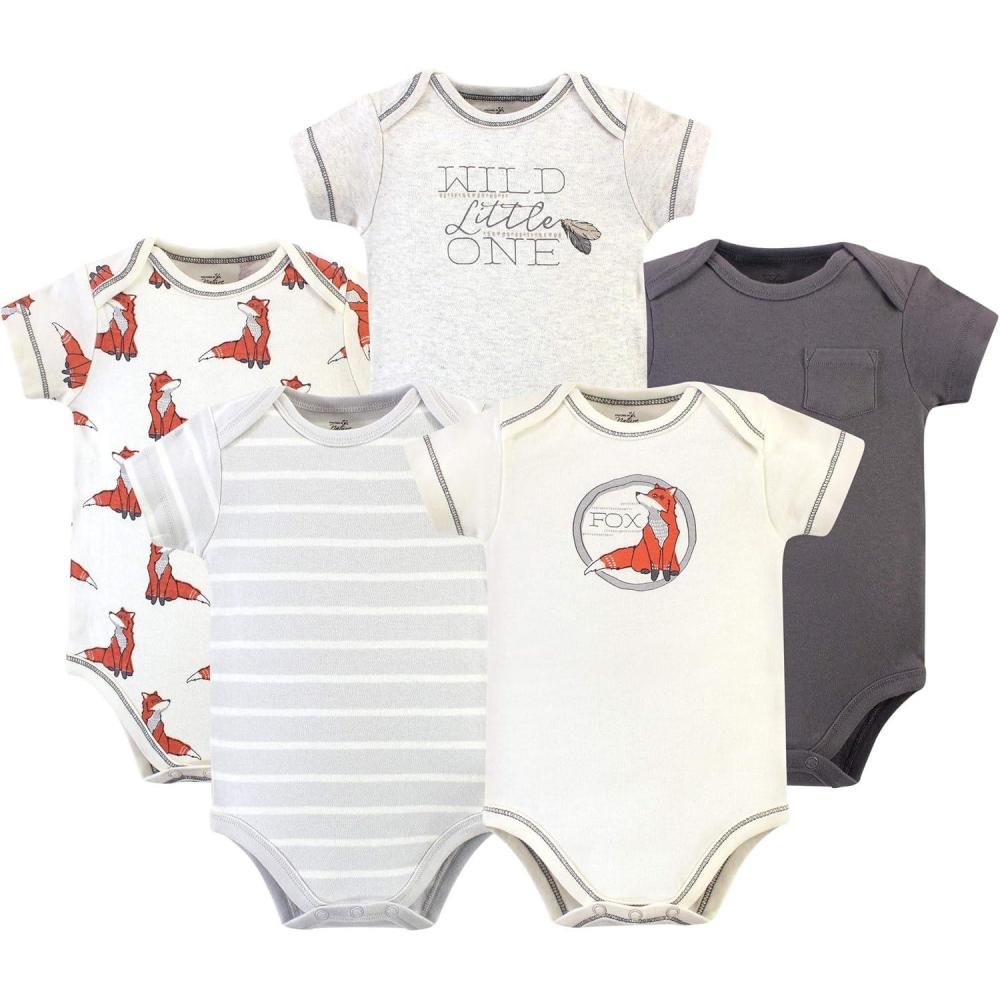 imageTouched by Nature babygirls Organic Cotton BodysuitsBoho Fox