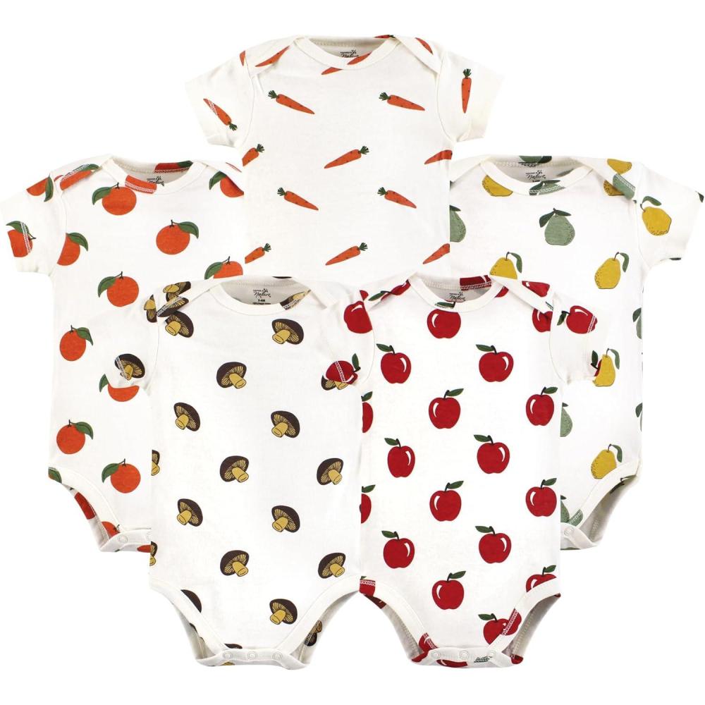 imageTouched by Nature babygirls Organic Cotton BodysuitsFruits and Veggies